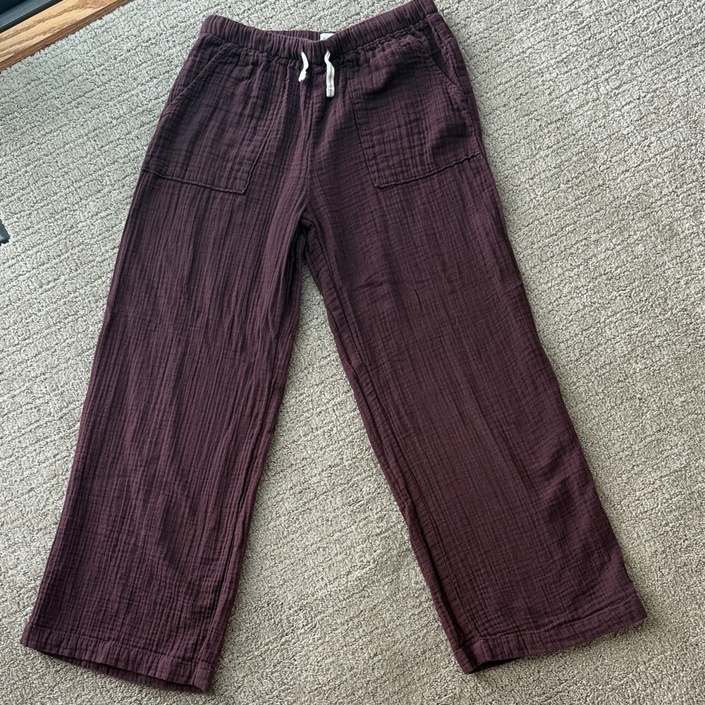 Girls wide leg gauze style pants